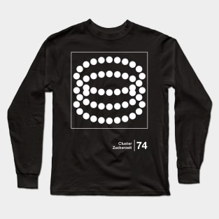 Cluster / Original Minimalist Graphic Artwork Design Long Sleeve T-Shirt